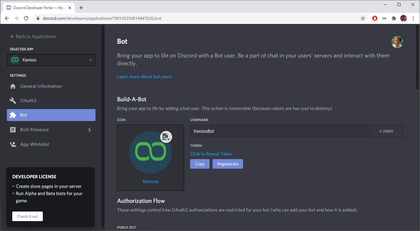 how to make a chatbot for discord without code
