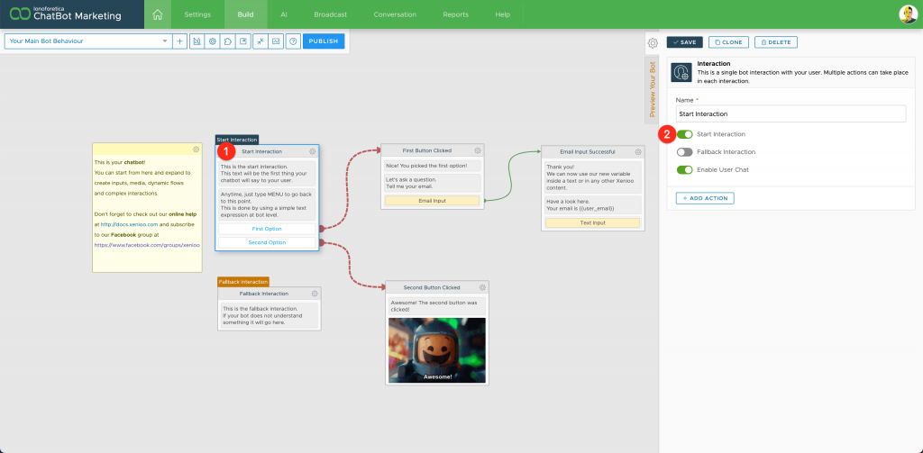 chatbot flow designer