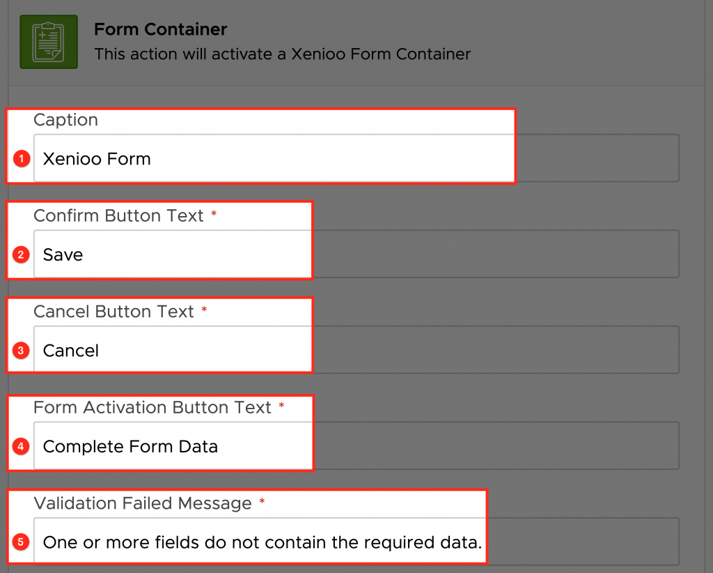 chatbot forms